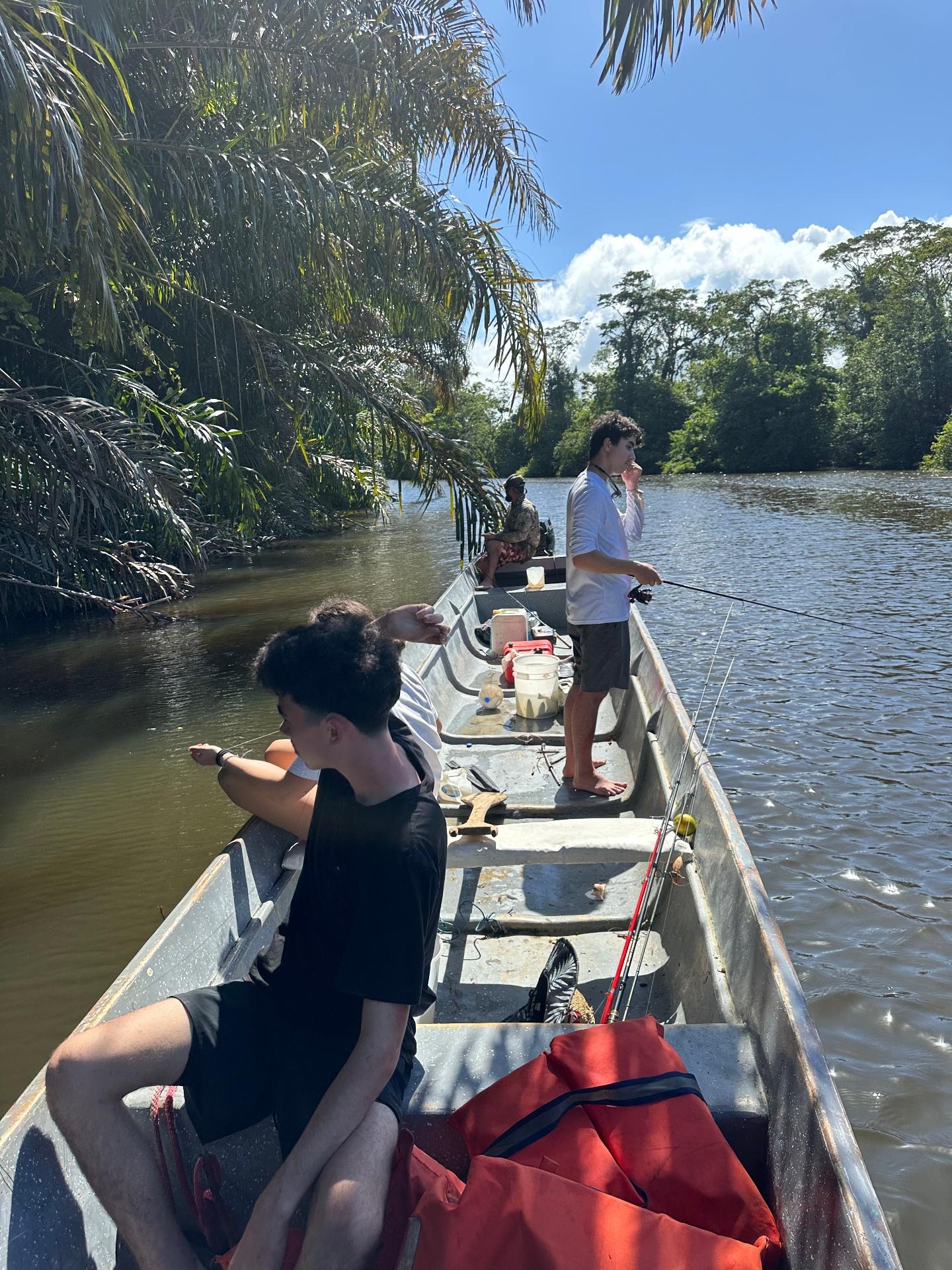 Fishing boat on the Tortuguero river